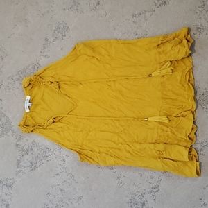 Rose + Olive yellow tank top